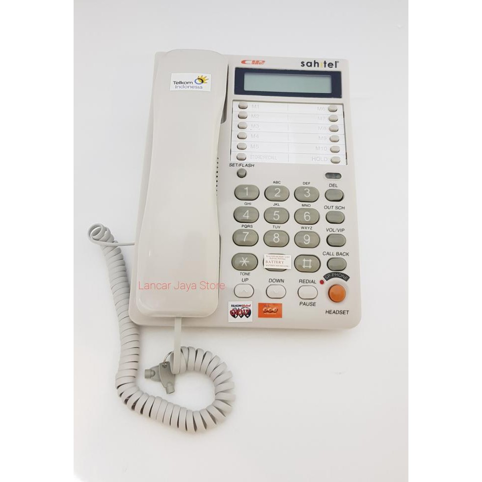 Sahitel S75 Putih / Telepon Rumah Sahitel S-75 (White)