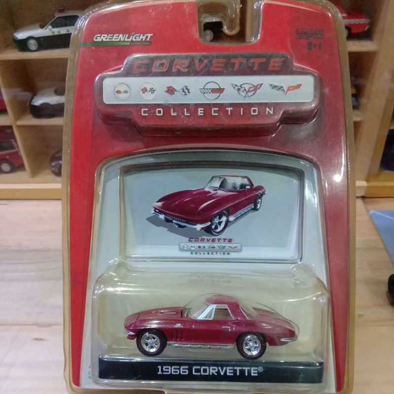 Greenlight 1966 Corvette Red Maroon color Corvette Collection Special Edition Vintage Car Muscle
