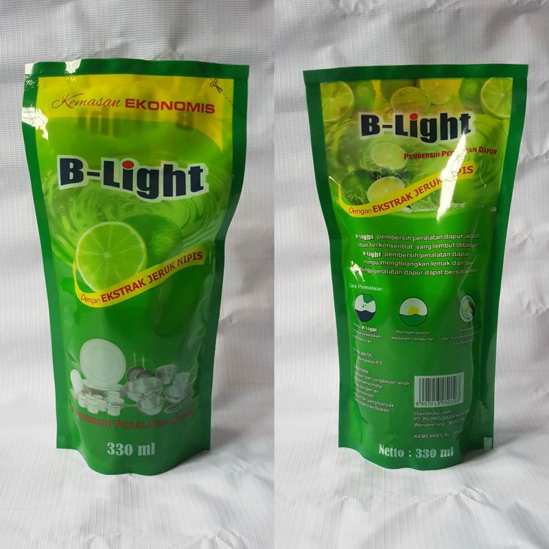 Sabun Cuci Piring B-Light 330ml Pembersih Peralatan Dapur