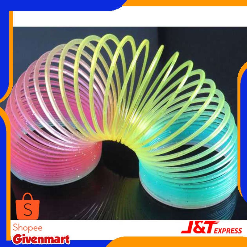 Mall Mainan Slinky Per Pegas Pelangi Slinky Spring Rainbow Toys