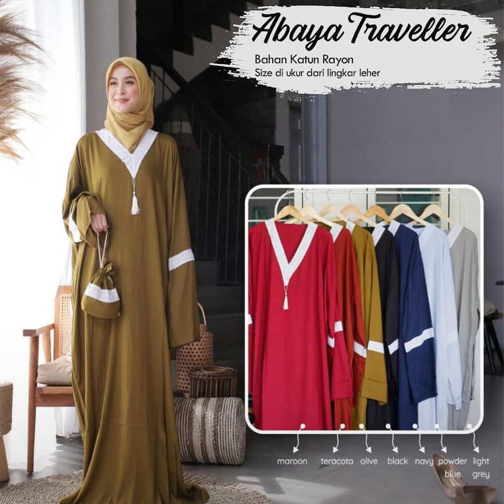 Abaya katun rayon