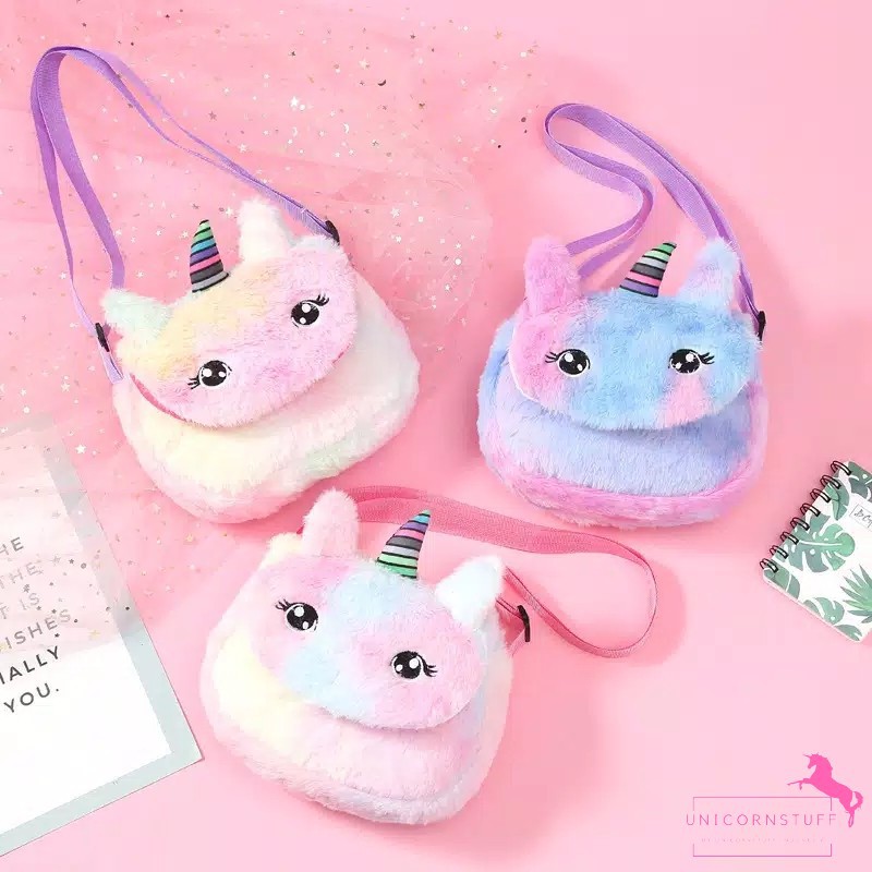 Tas Selempang Unicorn Anak Les Pergi Perempuan Cewek Kado Ulang Tahun Hadiah SLING BAG