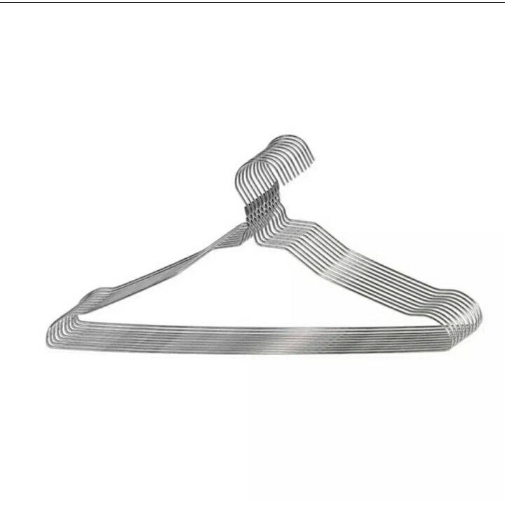 Gantungan Baju Anti Karat 10 pcs - Hanger Kawat