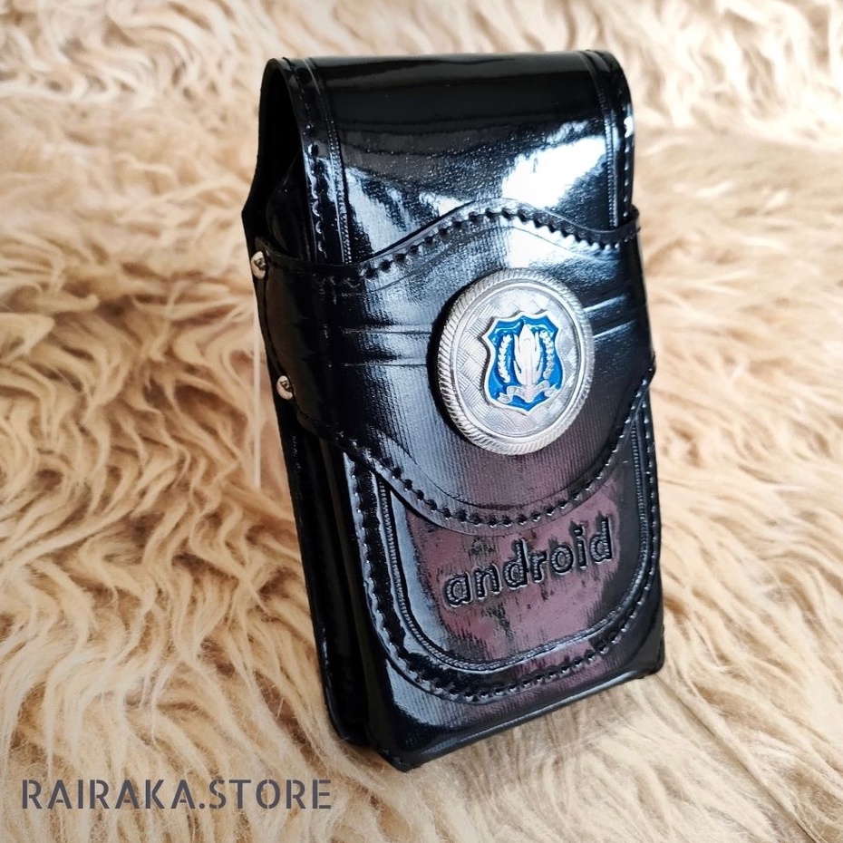 Tempat HP Security kulit sapi asli | Sarung HP satpam