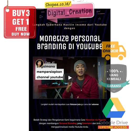 Panduan Cepat Monetize Dengan Personal Branding di Youtube - Den JC