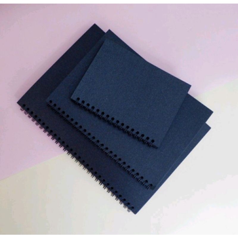 

COSTUM BLACK PAPER PLAIN NOTEBOOK SERIES