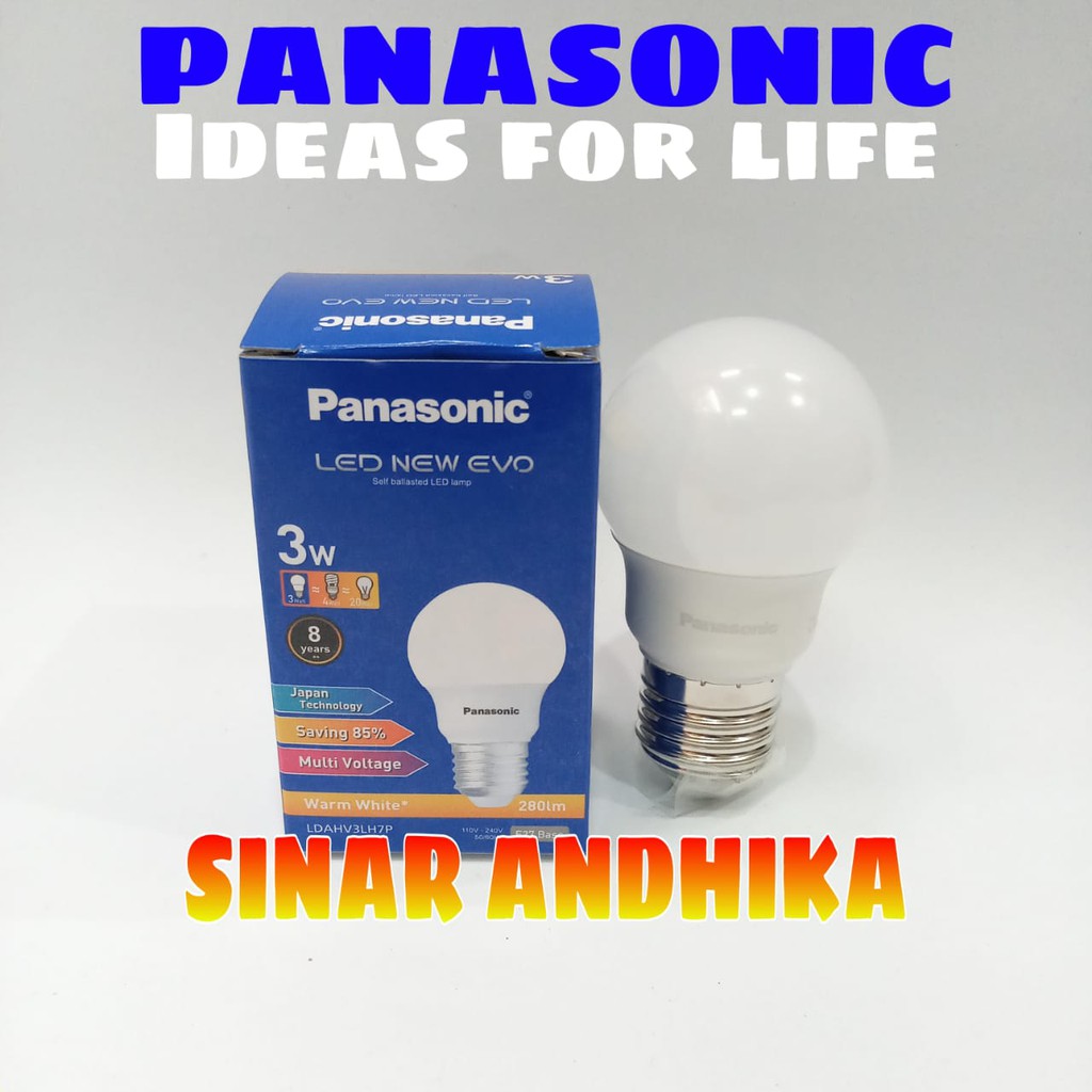 LAMPU LED BULB PANASONIC 3 WATT