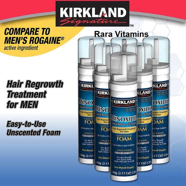 Promo      Kirkland Signature Minoxidil Topical Foam Penumbuh Rambut Rontok Pria Import Obat Botak