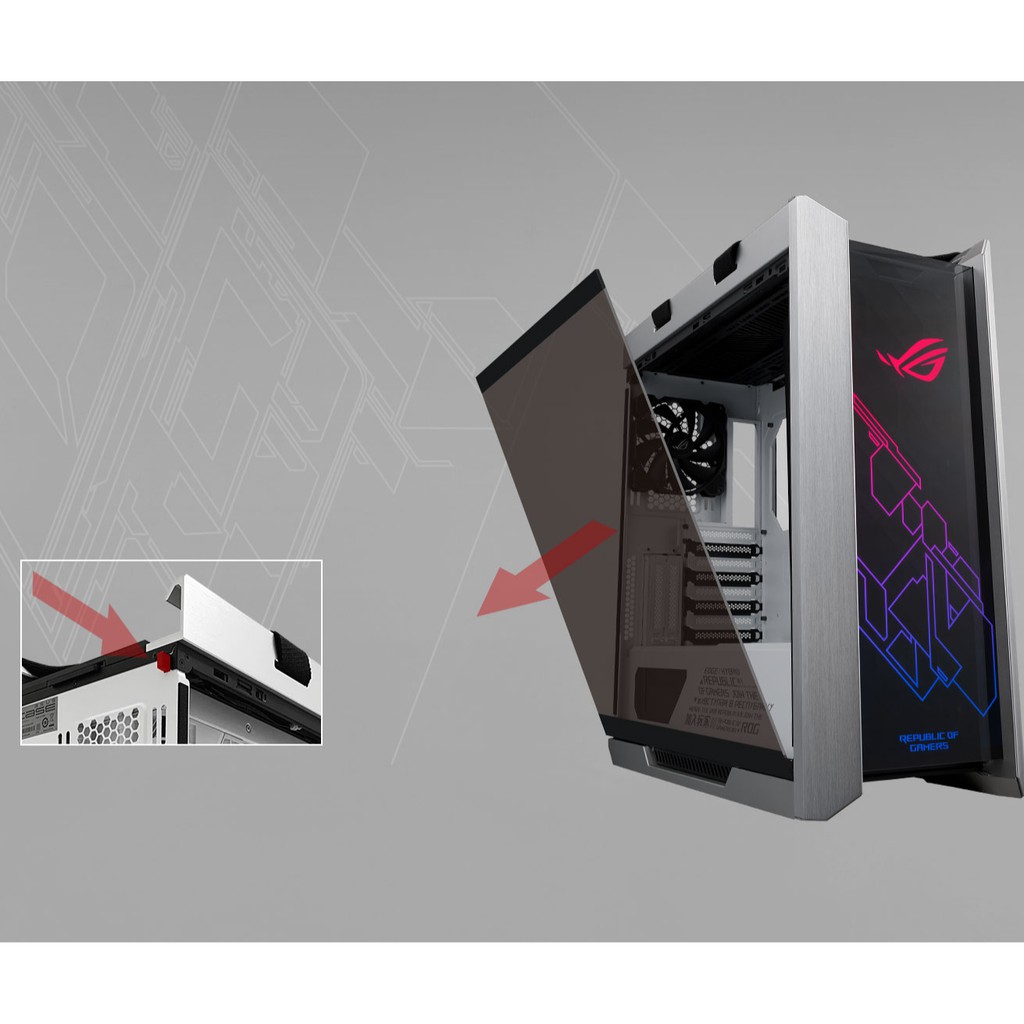 Asus ROG Strix HELIOS White RGB TG ATX/EATX Mid-Tower Gaming Case