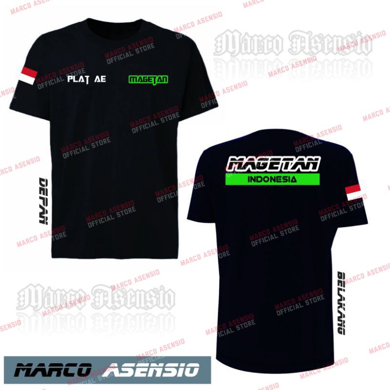 T-SHIRT KAOS PREMIUM FASHION PRIA MAUPUN WANITA DESAIN MA2 TULISAN PLAT AE MAGETAN