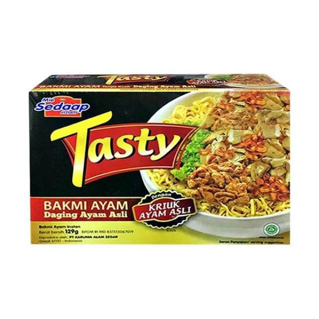 

Supermarket Mie Sedap Tasty Rasa Bakmi Ayam Daging Ayam Asli 129gr