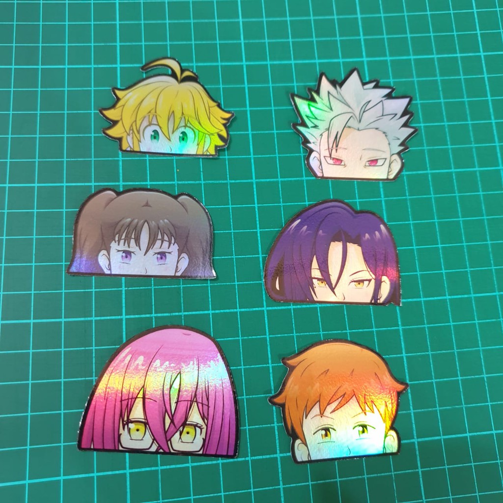 

Sticker Hologram Anime - Seven Deadly Sins - Set 6pcs