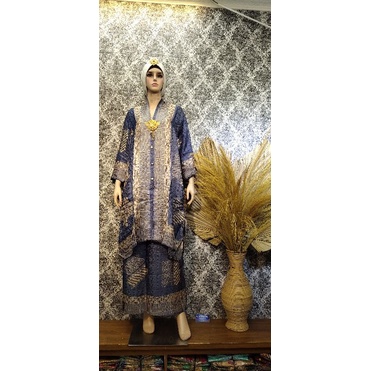 Setelan Rok Batik Semi sutra Kondangan Wisuda Set Batik Rok Viscose Silk Premium Set rok Batik Hand 