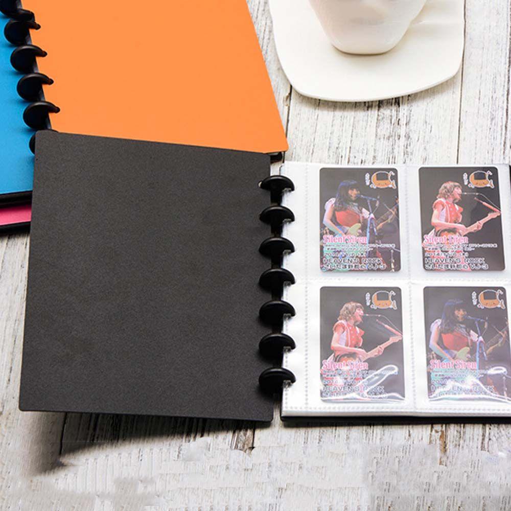 [Elegan] Album Foto Water-proof Simple Loose-leaf Kpop Card Organizer Koleksi Foto Penyimpanan Kartu Folder Pengikat Kartu