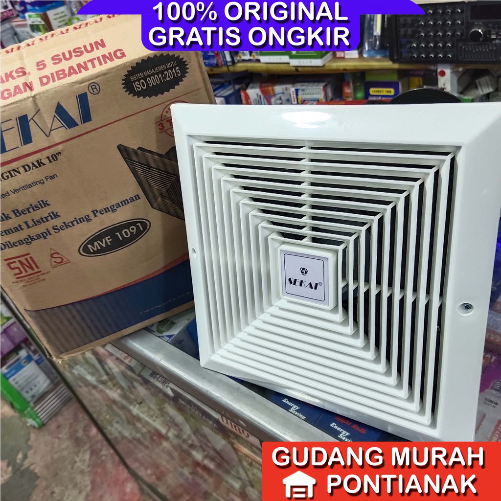 Exhaust Fan Ceiling Plafon Sekai MVF 1091 10inch 10&quot; wall hexos fan penyedot udara hawa panas asap