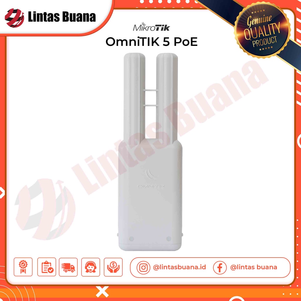 Mikrotik OmniTIK UPA AP 5GHz MIMO 7.5dbi Dual-Pol