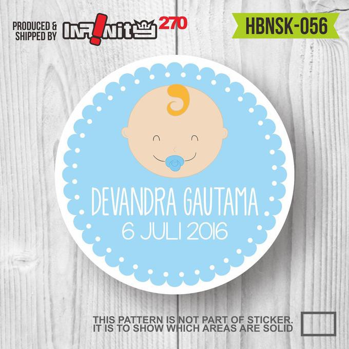 

Sticker Label Souvenirs Hampers Ulang Tahun Aqiqah Man Yue Hbnsk-056 Promo Hari Ini