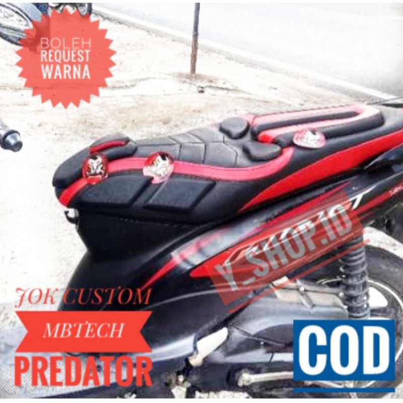 Cover Jok Motor Mio M3 Mio J Mio Smile Semua Motor Model Predator Full MBtech