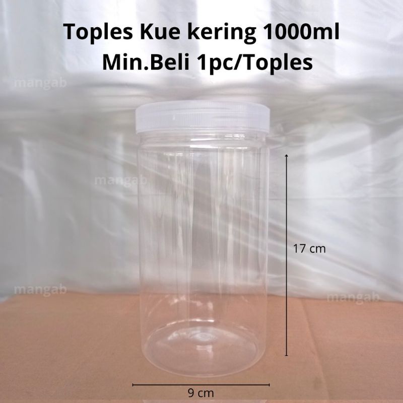 Toples Tabung Toples Plastik Natural Toples Tutup Putar Plastik Bening