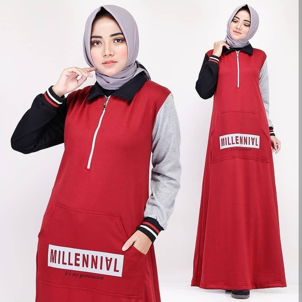 gamis dress millenial dress termurah az