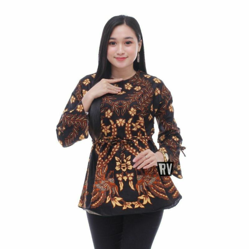 Batik Wanita Atasan modern kantor 210389 size M L XL XXL