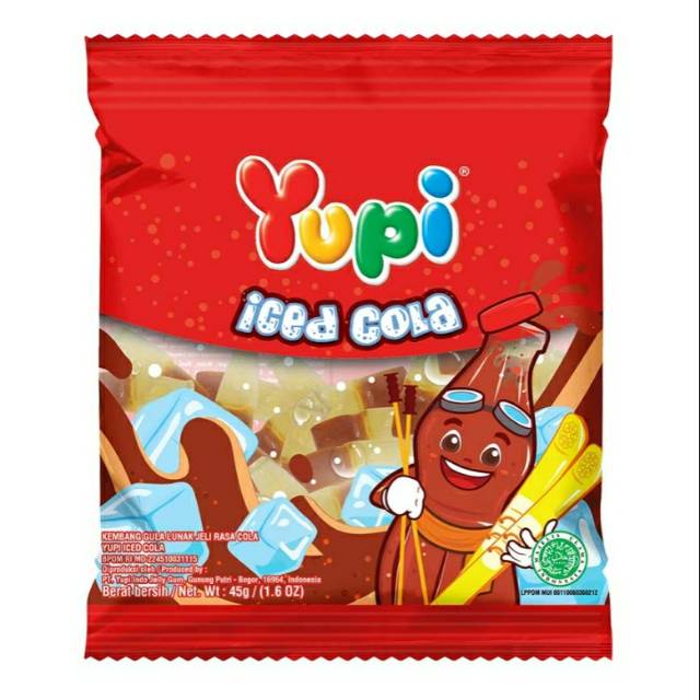 

Yupi Candy Gummy Iced Cola / little stars / kiss strawberry netto 45gr