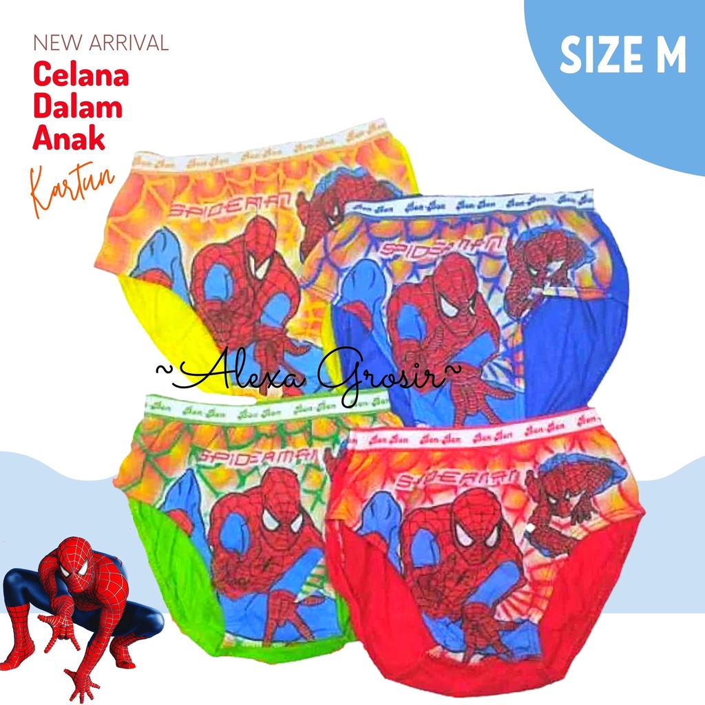 Celana dalam anak 2-3 Tahun Size M BonBon KARET LABA-LABA / cd anak KARET