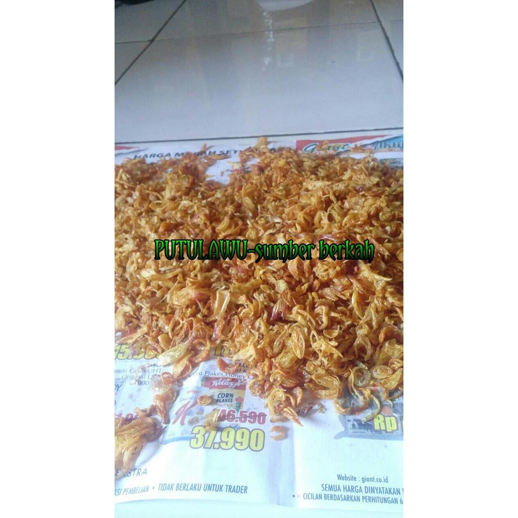 

Terbaru bawang goreng ariginal tanpa campuran 500gr