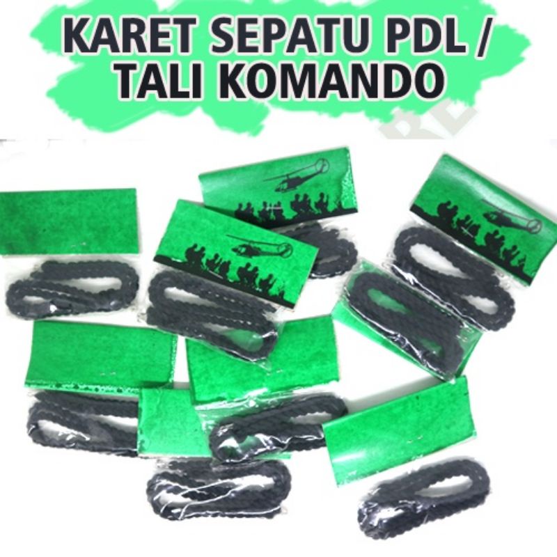 tali komando/karet kaki/karet sepatu pdl