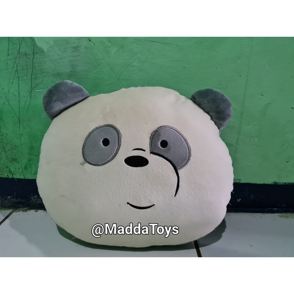 Boneka Bantal Kepala WE BARE BEARS Panda Terbaru Berbahan Halus dan Lembut bantal sova cocok untuk hiasan