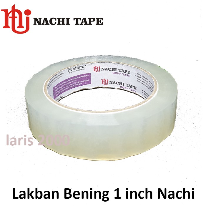 

Lakban Bening / Selotip opp 1 inch Nachi