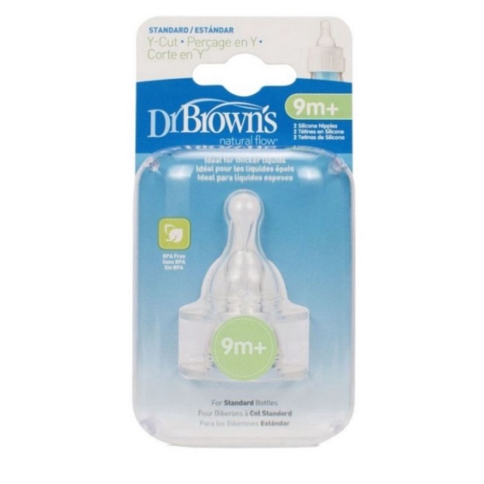 Dr. Brown's Silicone Y Cut Narrow Bottles 9m+