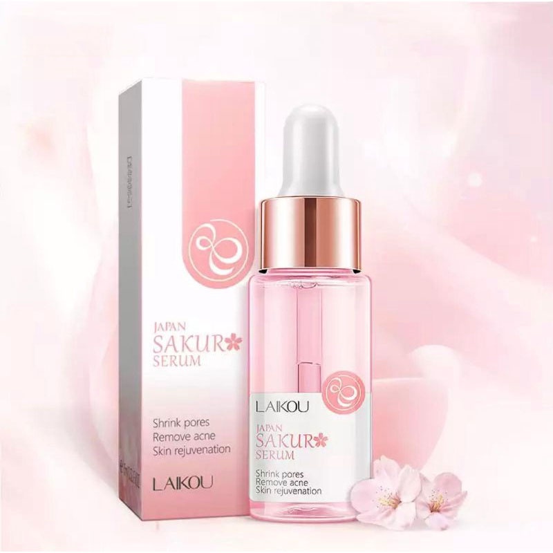 Beauty Jaya - LAIKOU Serum Shrink Pores Sakura Jepang untuk Mengecilkan Pori Wajah