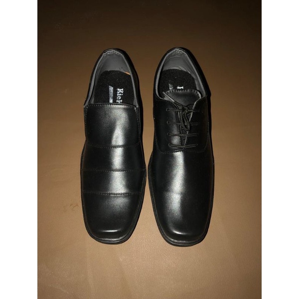 sepatu pantopel hitam formal pria/sepatu kerja hitam formal