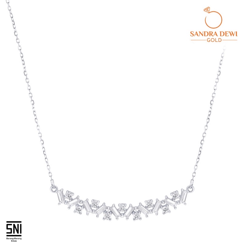 Kalung SDW Gold Baguette Collection #NC200137