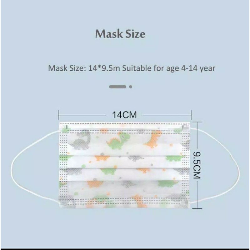 MASKER ANAK 3PLY GAMBAR / MASKER 3PLY MOTIF ANAK (50pcs)
