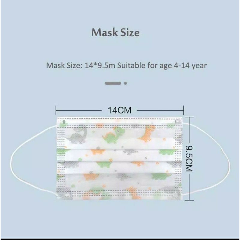 MASKER ANAK 3PLY GAMBAR / MASKER 3PLY MOTIF ANAK (50pcs)