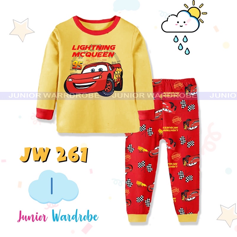 (2-13t) Baju Tidur Anak laki laki Karakter Disney Piyama Anak laki Laki Cowok Karakter Bordir Batman