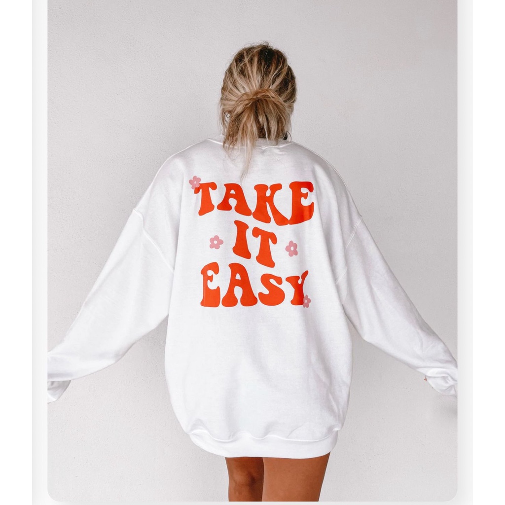 Sweater Oversize Wanita Take it Easy XXL LD 130