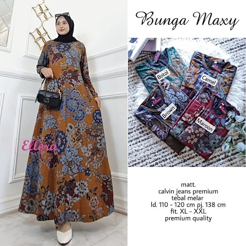 Carmy Dress 2 - Gamis Calvin Jeans Terbaru LD110+ / 023-6638