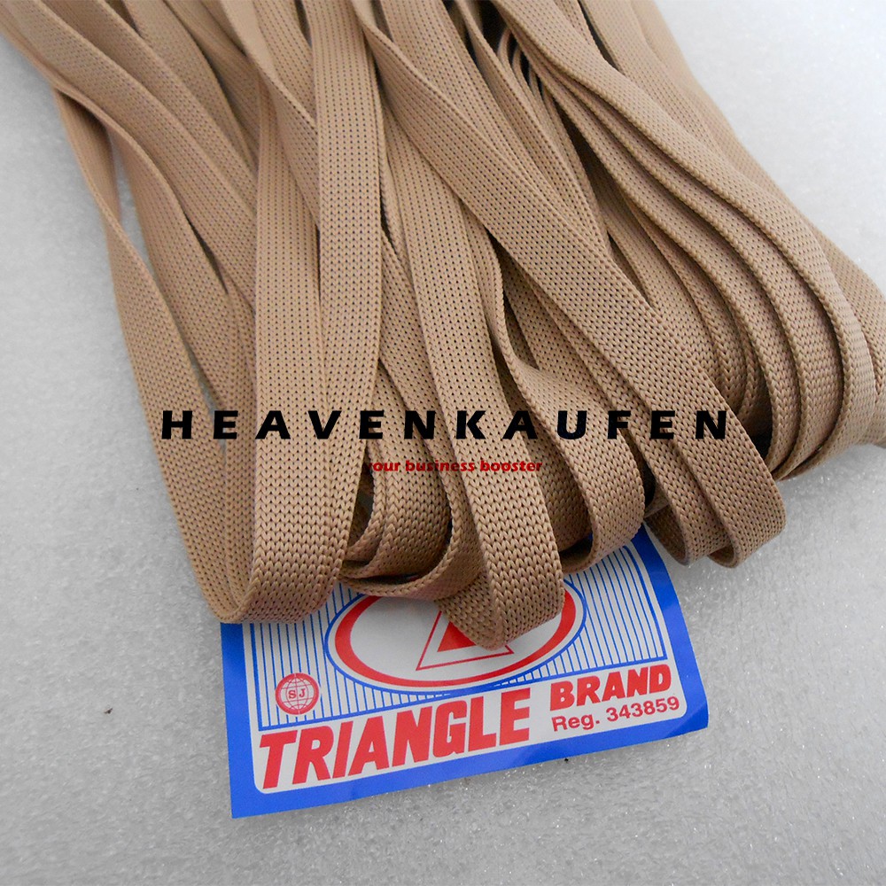 Tali Lebar 1 cm Warna Cream Untuk Tali Hoodie Jaket Jumper Lanyard Dll Meteran