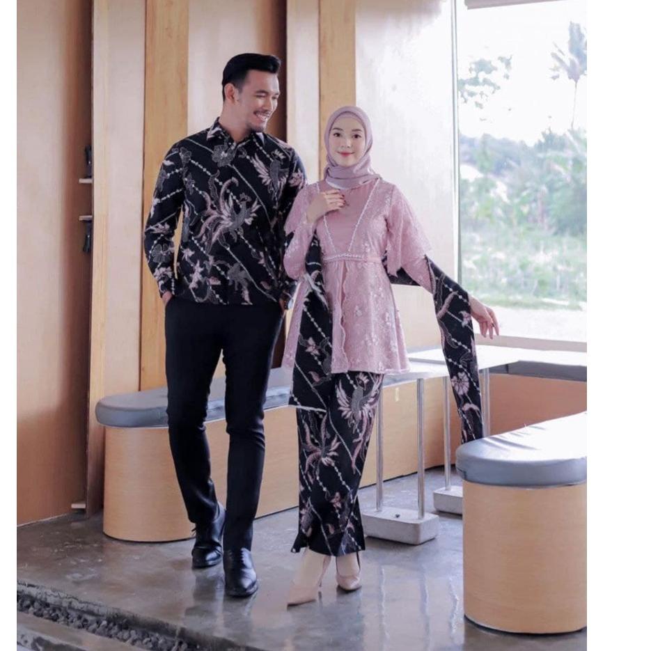 ((REKOMENDASI)) Batik Couple Kebaya Modern Kebaya Wisuda Lamaran Baju Tunangan Batik Brukat Terbaru 