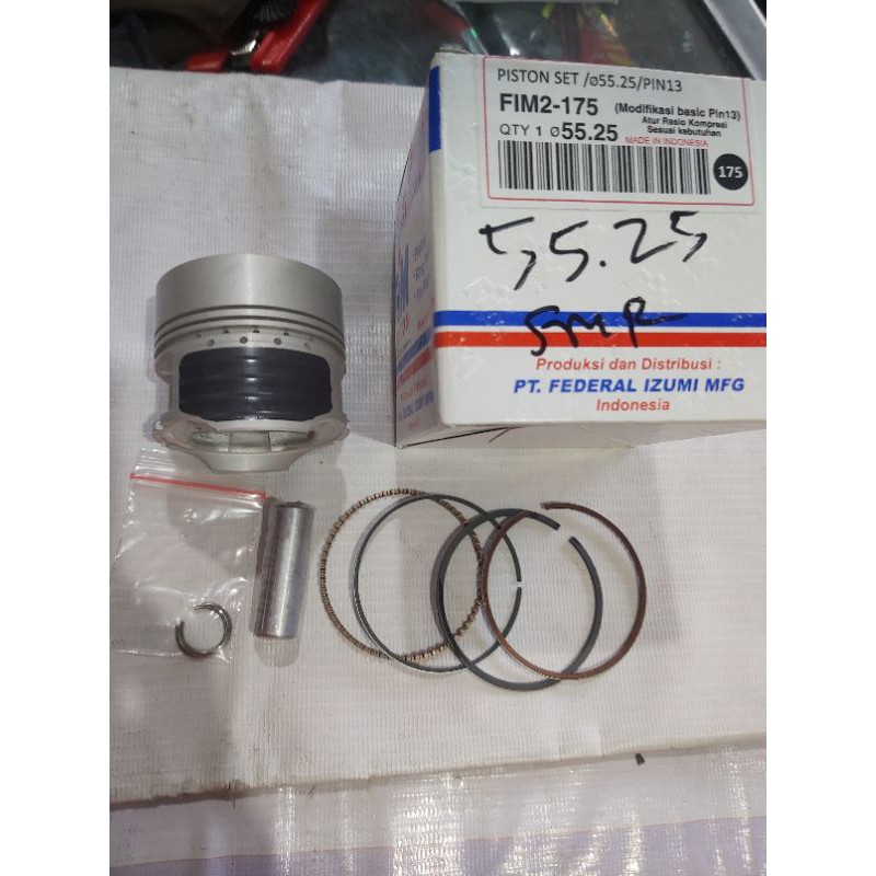 Piston fim 55.25 pen pin 13 mm plus ring seher