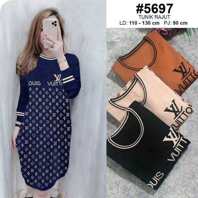 TUNIK RAJUT LV PREMIUM IMPORT 5697