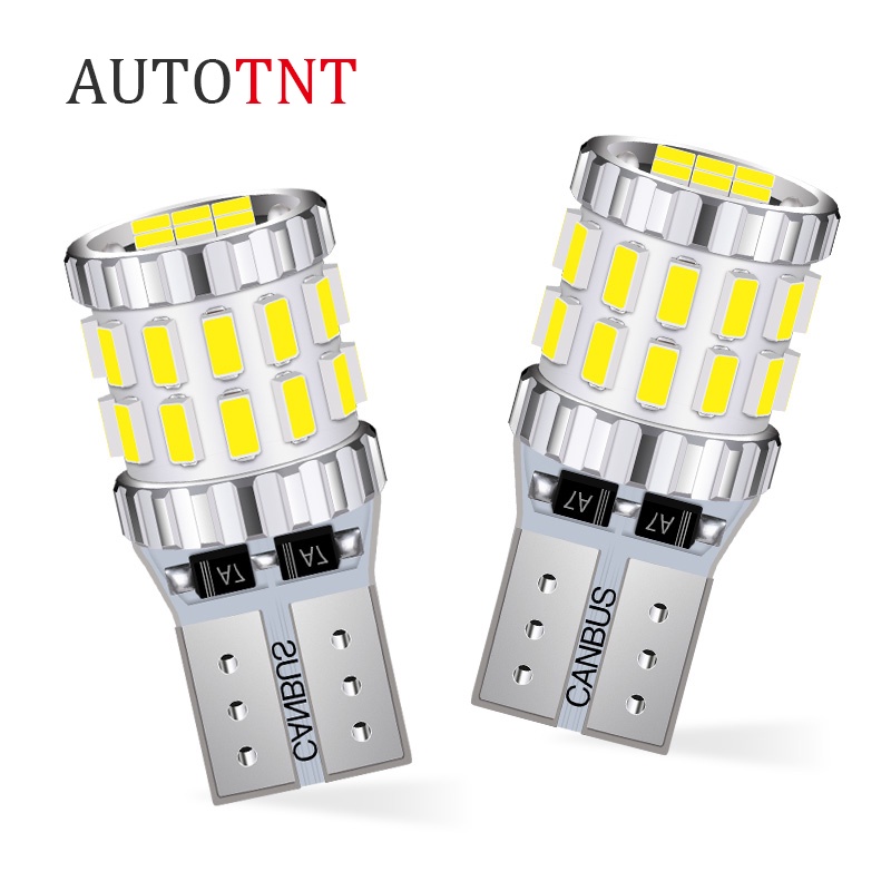 2pcs Lampu LED W5W 194 168 T10 DC12V-24V 3014 Chips 30SMD Untuk Interior Mobil