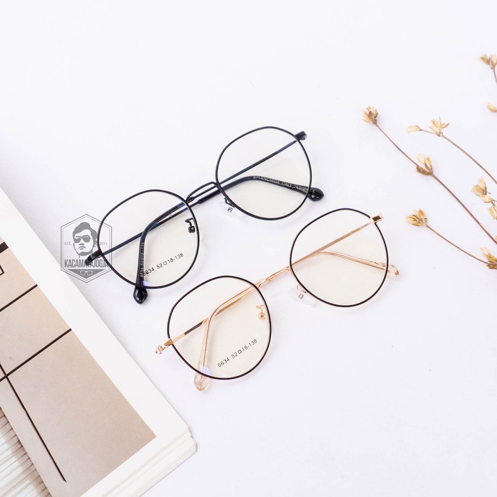 Frame Kacamata Bulat Besi Ringan - SETYABAMA 04