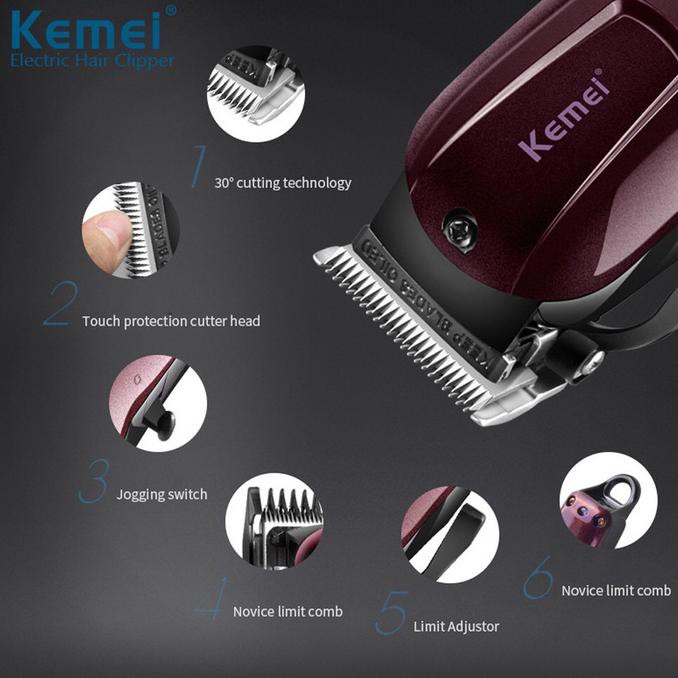 KEMEI KM-2600 Elektrik Hair Clipper Cordless Alat Cukur Rambut