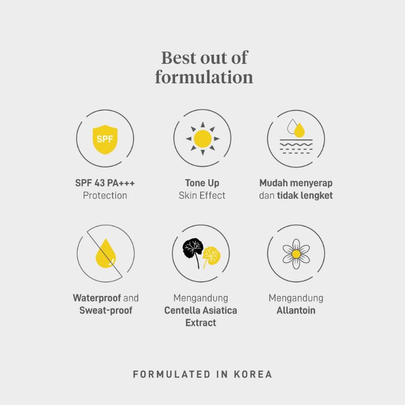 NAMA SunShield Ultra Light Tone-up Spf 43PA+++