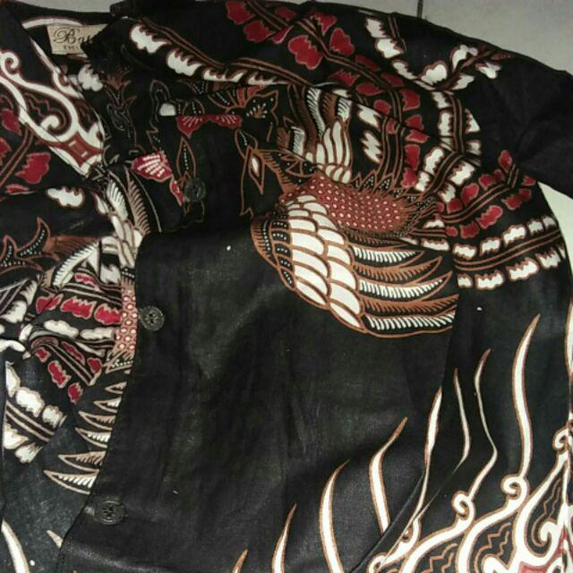 Atasan Batik Wanita Lengan Panjang Blouse Kancing Depan., Motif Batik