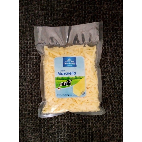 

keju mozzarella shredded oldenburger 250gr